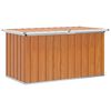 vidaXL Utend&oslash;rs Lagringsboks tre 129 x 67 x 65 cm Galvanisert st&aring;l