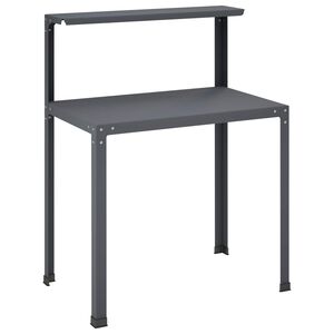 vidaXL Plantebord 100 x 50 x 104 cm Pulverlakkert st&aring;l Antrasitt