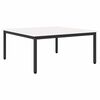 vidaXL Kaffebord Hvit 100 x 100 x 45 cm Massiv furu