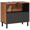 vidaXL Baderomsvaskeskap med d&oslash;r Brun 62 x 33 x 58 cm Massiv mango tre