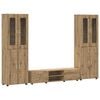 vidaXL TV-benksett FLORIN 3 pcs Artisan Eik Konstruert tre