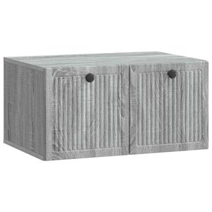 vidaXL Vegghengt TV skap Gr&aring; sonoma 59,5 x 41 x 30 cm Konstruert tre