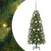 vidaXL Kunstig juletre med 150 LED med stativ gr&oslash;nn 120 cm PE og PVC