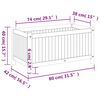 vidaXL Plantekasse med foring 80x42x40 cm helte akasie