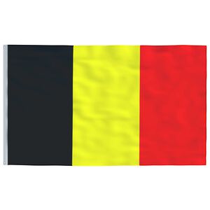 vidaXL Belgisk flagg 90x150 cm