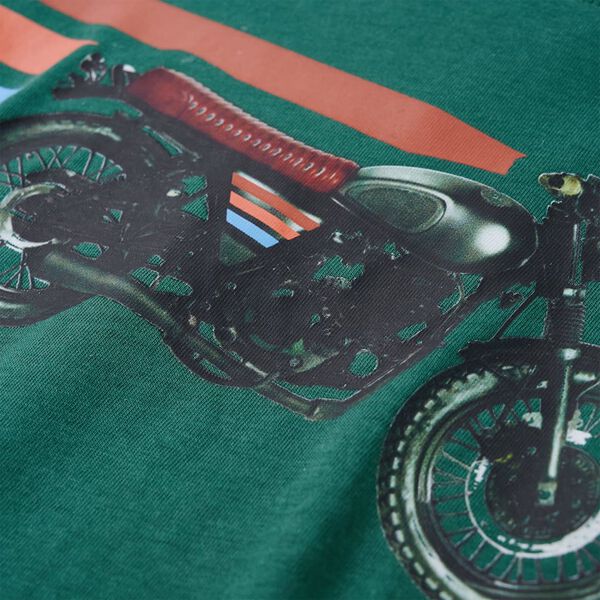 T-skjorte for barn med lange ermer gr&oslash;nn 92