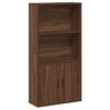 vidaXL Bokhylle brun eik 60x24x120 cm konstruert tre