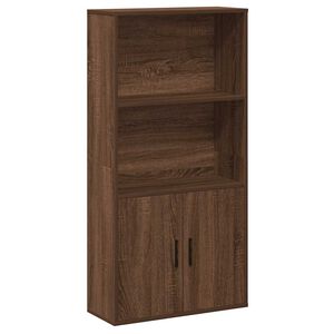 vidaXL Bokhylle brun eik 60x24x120 cm konstruert tre
