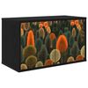 vidaXL Vegghengt TV-skap ZAANDAM 69 x 33 x 40 cm Svart eik