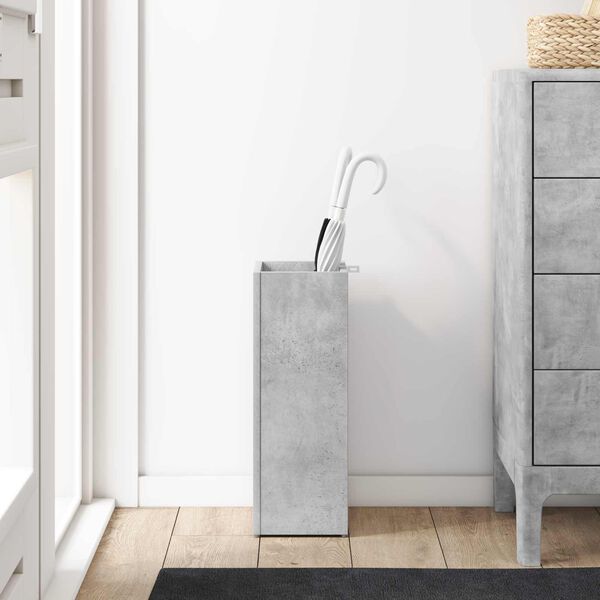 vidaXL Parasollstativ Betonggr&aring; 20 x 20 x 55,5 cm Konstruert tre