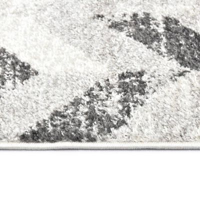 vidaXL Teppe grå og hvit 80x150 cm PP