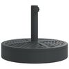 vidaXL Parasollfot for &Oslash;38 / 48 mm stenger 25 kg rund