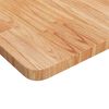 vidaXL Firkantet bordplate lysebrun 90x90x2,5 cm behandlet heltre eik