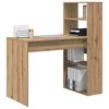 vidaXL Skrivebord Artisan Eik 113 x 54 x 120 cm Konstruert tre