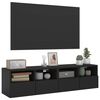vidaXL Veggmonterte TV-benker 2 stk svart 60x30x30 cm konstruert tre