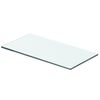 vidaXL Hyllepaneler 2 stk klart glass 40x15 cm