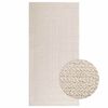vidaXL Teppe ZIZUR kremhvit 100x200cm jute-utseende innend&oslash;rs&utend&oslash;rs