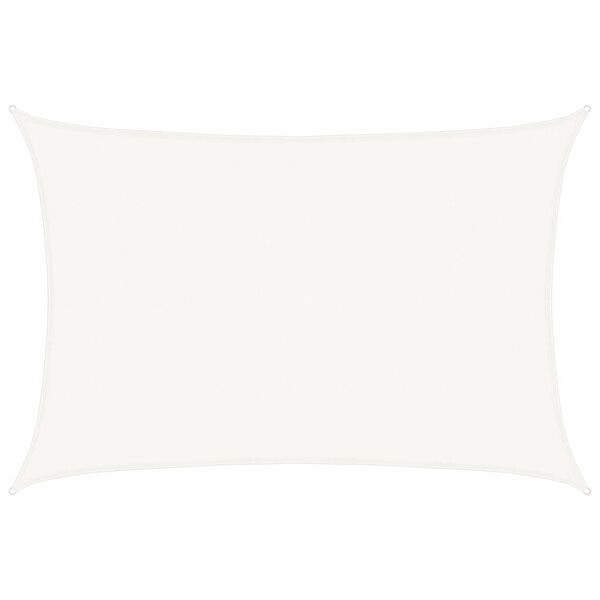 vidaXL Solseil 160 g/m&sup2; hvit 5x6 m HDPE