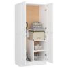 vidaXL Garderobe hvit 82,5x51,5x180 cm konstruert tre