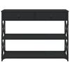 vidaXL Konsollbord svart 100x28x75 cm konstruert tre