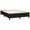 vidaXL Boxspring-sengeramme svart 135x190 cm Double stoff