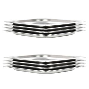 vidaXL Gastronormbeholdere 8 stk GN 1/2 20 mm rustfritt st&aring;l