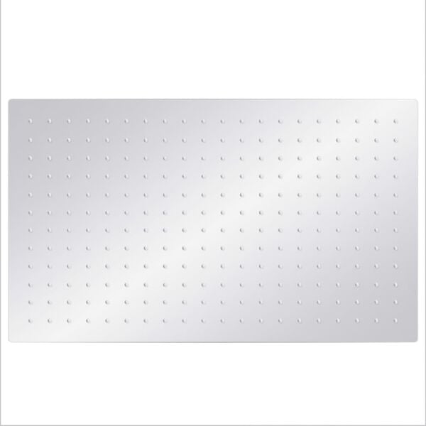 vidaXL Regndusjhode rustfritt st&aring;l 304 50x30 cm firkantet