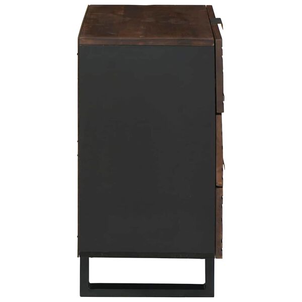 vidaXL Nattbordskap Valn&oslash;tt 50 x 33 x 62 cm Massivt akasietre