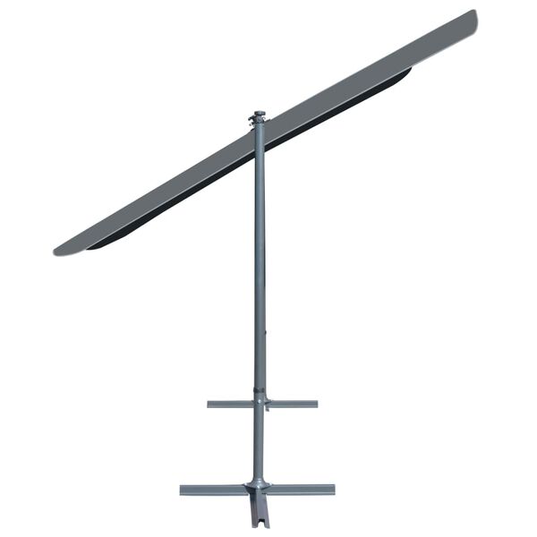 vidaXL Paviljong med vippbart uttrekkbart tak 350x253x196 cm antrasitt