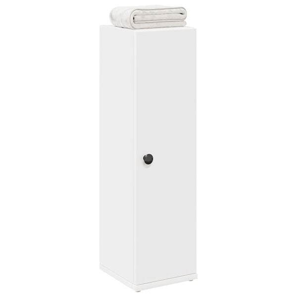 vidaXL Baderomsskap med rulleholder hvit 20,5x22x72 cm