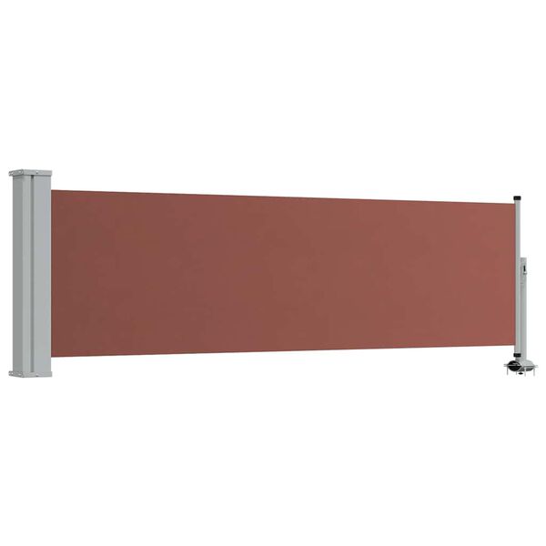 vidaXL Uttrekkbar sidemarkise 80x300 cm brun