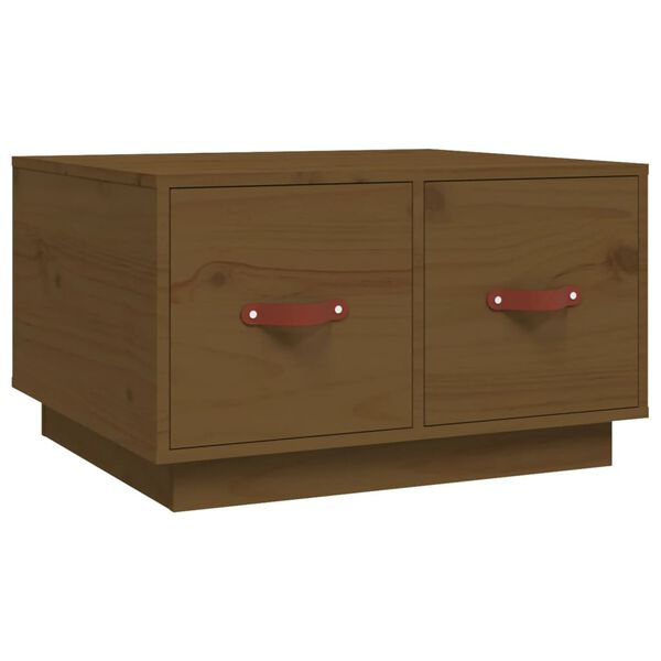 vidaXL Salongbord honningbrun 60x53x35 cm heltre furu