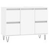 vidaXL Baderomsskap hvit 80x33x60 cm konstruert tre