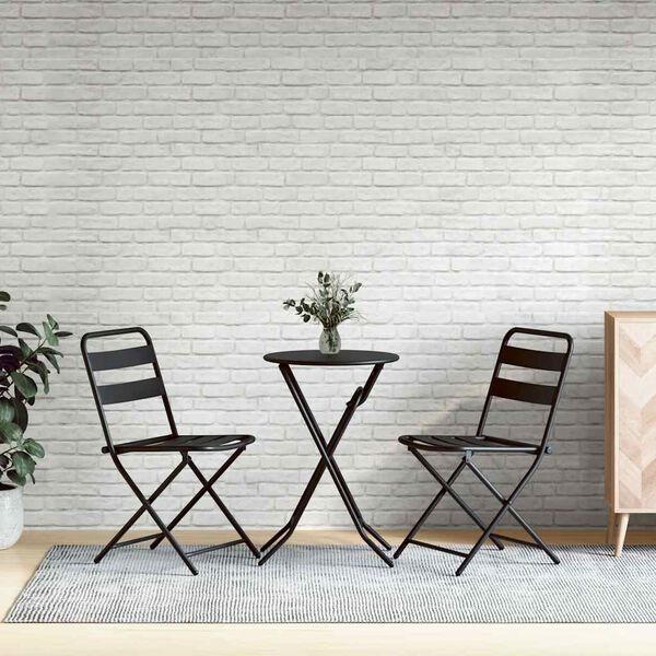 vidaXL 3D veggpaneler med hvitt mursteindesign 10 stk EPS