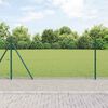 vidaXL Gjerdep&aring;le gr&oslash;nn 25 x 0,8 m (25 x 25 mm netting) St&aring;l og PVC