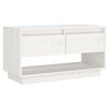 vidaXL TV-benk hvit 74x34x40 cm heltre furu
