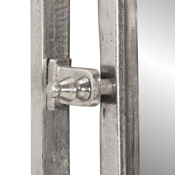 vidaXL Bagasjehylle med kleshengere veggmontert aluminium