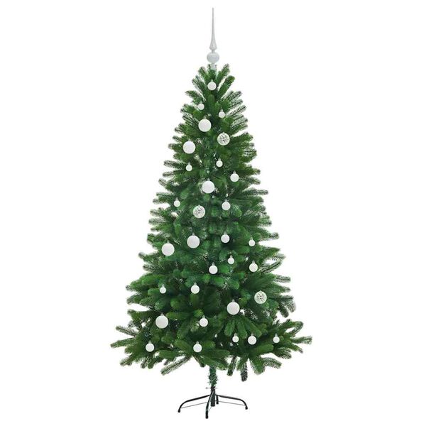 vidaXL Juletre med 150 LED med stativ gr&oslash;nn 150 cm PE
