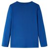T-skjorte for barn med lange ermer m&oslash;rkebl&aring; 116
