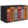 vidaXL Vegghengt TV-skap ESSEN 69 x 33 x 40 cm Svart eik
