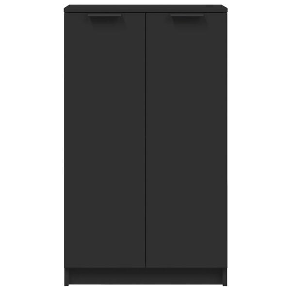 vidaXL Skoskap svart 59x35x100 cm konstruert tre