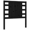 vidaXL Sengeramme med hodegavl svart small single heltre