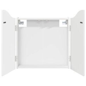 vidaXL Dartbrettskap Hvit 56 x 12 x 63 cm Konstruert tre