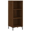 vidaXL Highboard brun eik 34,5x34x180 cm konstruert tre
