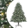 vidaXL Kunstig juletre grønn 160 x 160 x 240 cm PVC og plast og stål