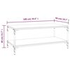 vidaXL Salongbord brun eik 100x50x40 cm konstruert tre