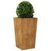 vidaXL Hageplanter 2 stk 45x45x75 cm oksidert stål