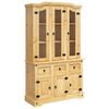 vidaXL Highboard Corona brun 112x43x191,5 cm heltre meksikansk furu