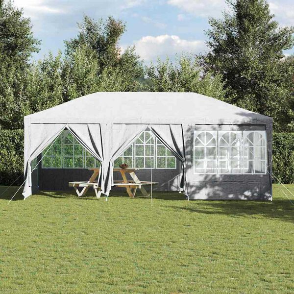 vidaXL Partytelt Hvit 600 x 400 x 266 cm Polyethylen