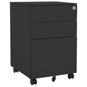 vidaXL Mobilt arkivskap antrasitt 39x45x60 cm st&aring;l